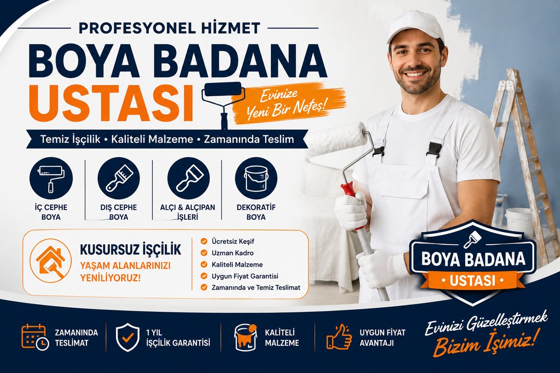 Zeytinalanı boya badana ustası – profesyonel boyacı